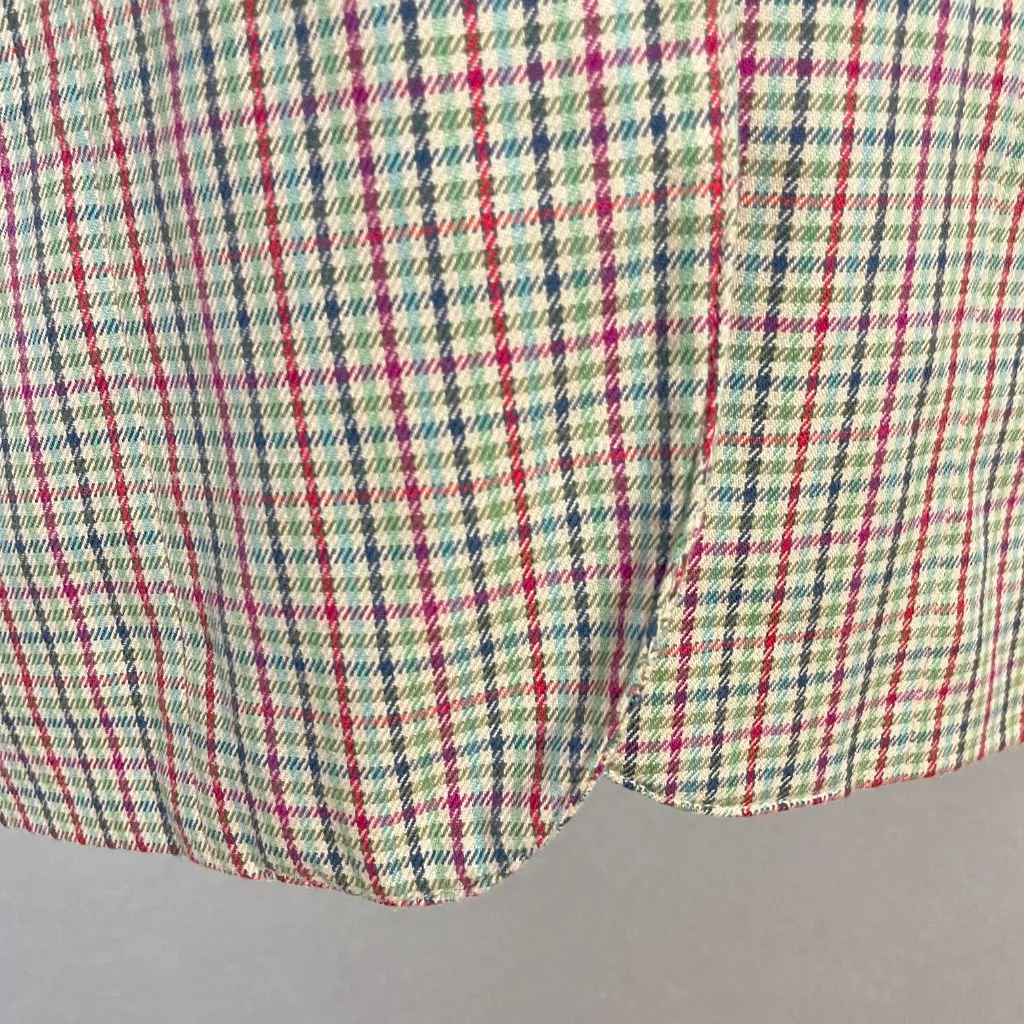 Vintage Plaid Blazer 90s Women Patch Pockets Liz Sport Button - Image 9