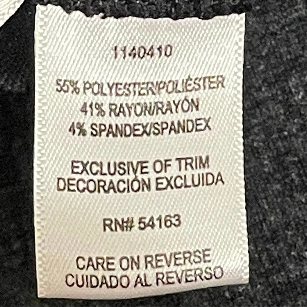 JEANS Dark Charcoal Gray Ponte Pants Size XXL - Image 16