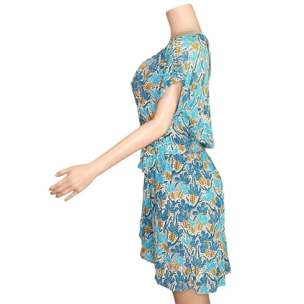 POUPETTE ST BARTH Becky Mini Dress, Blue Kaktus, Small - Image 8