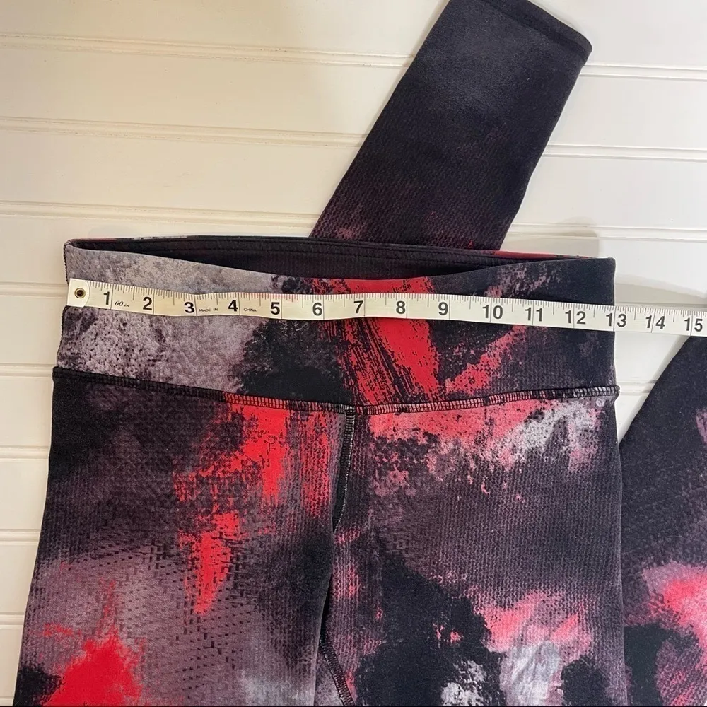 ALO Yoga Airbrushed Leggings in Ruby Red Smoke 688 - Image 8