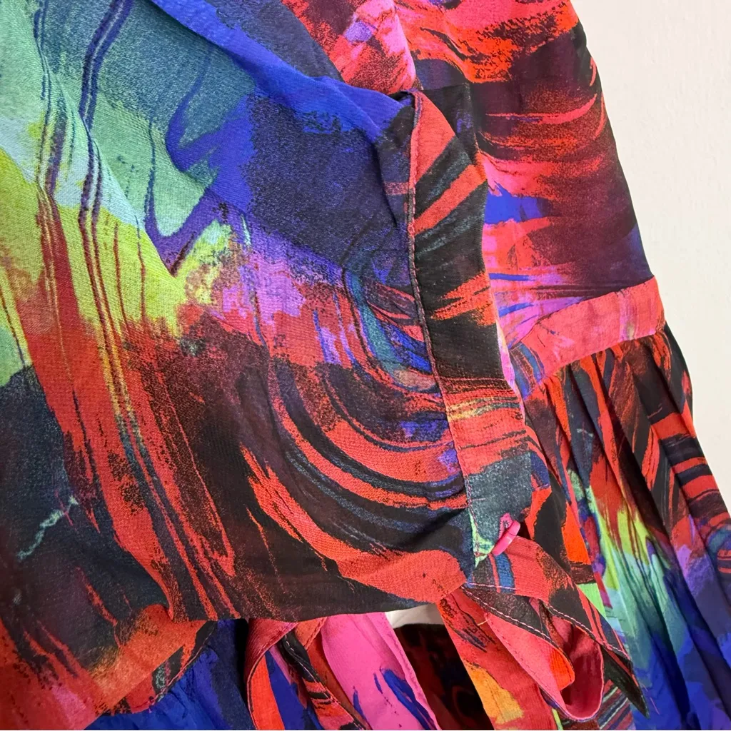 Torrid  Chiffon Tie-Front Pleated Kimono Duster – 4X (NWT) - Image 6