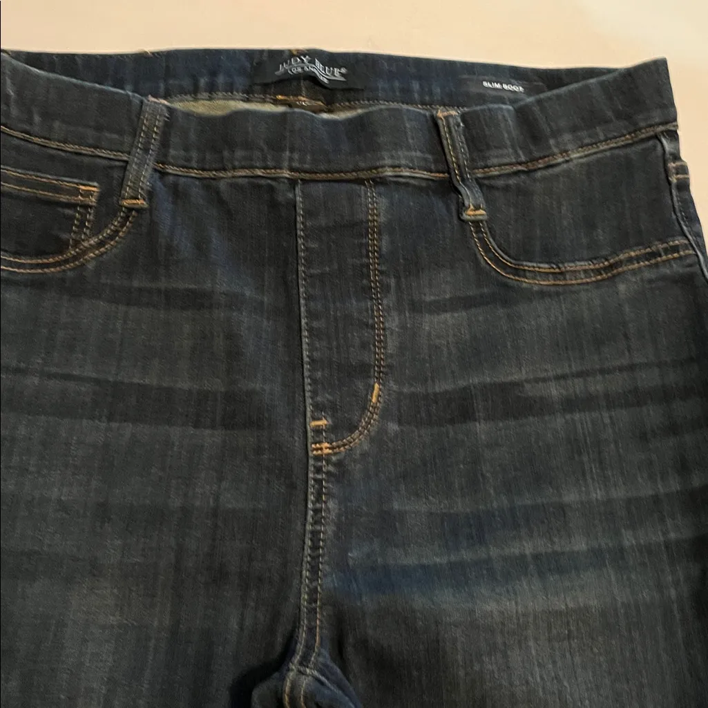 Judy Blue Pull On Slim Boot High Rise Size 11/30 - Image 15