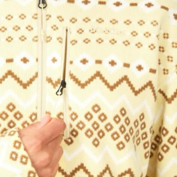 Marmot Heavyweight Drop Line Printed Half-Zip Fleece Pullover Nordic / Wheat S - Image 4