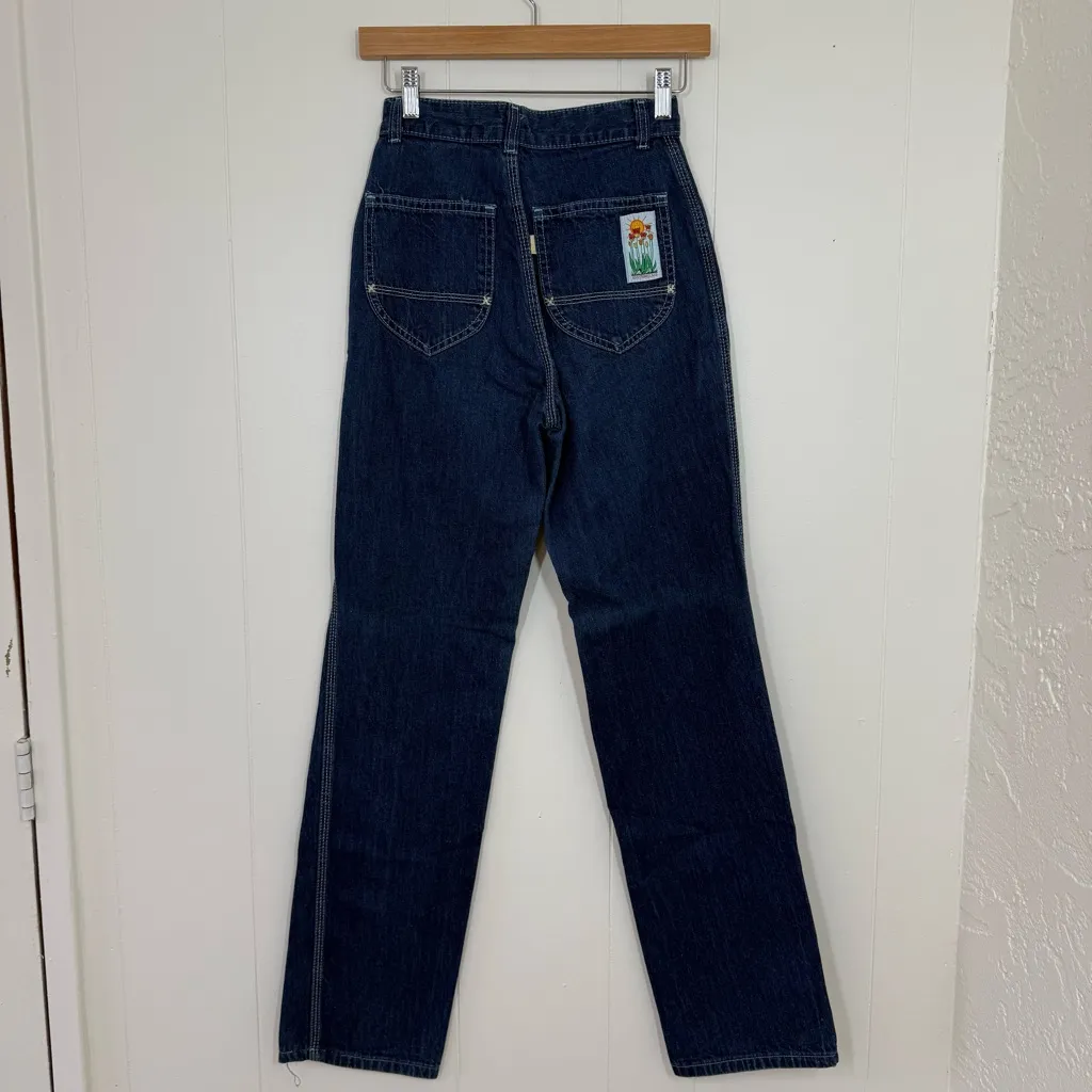 Levi’s Vintage 1970's Tulip Patch Dark Wash Straight Leg Jeans - Image 5