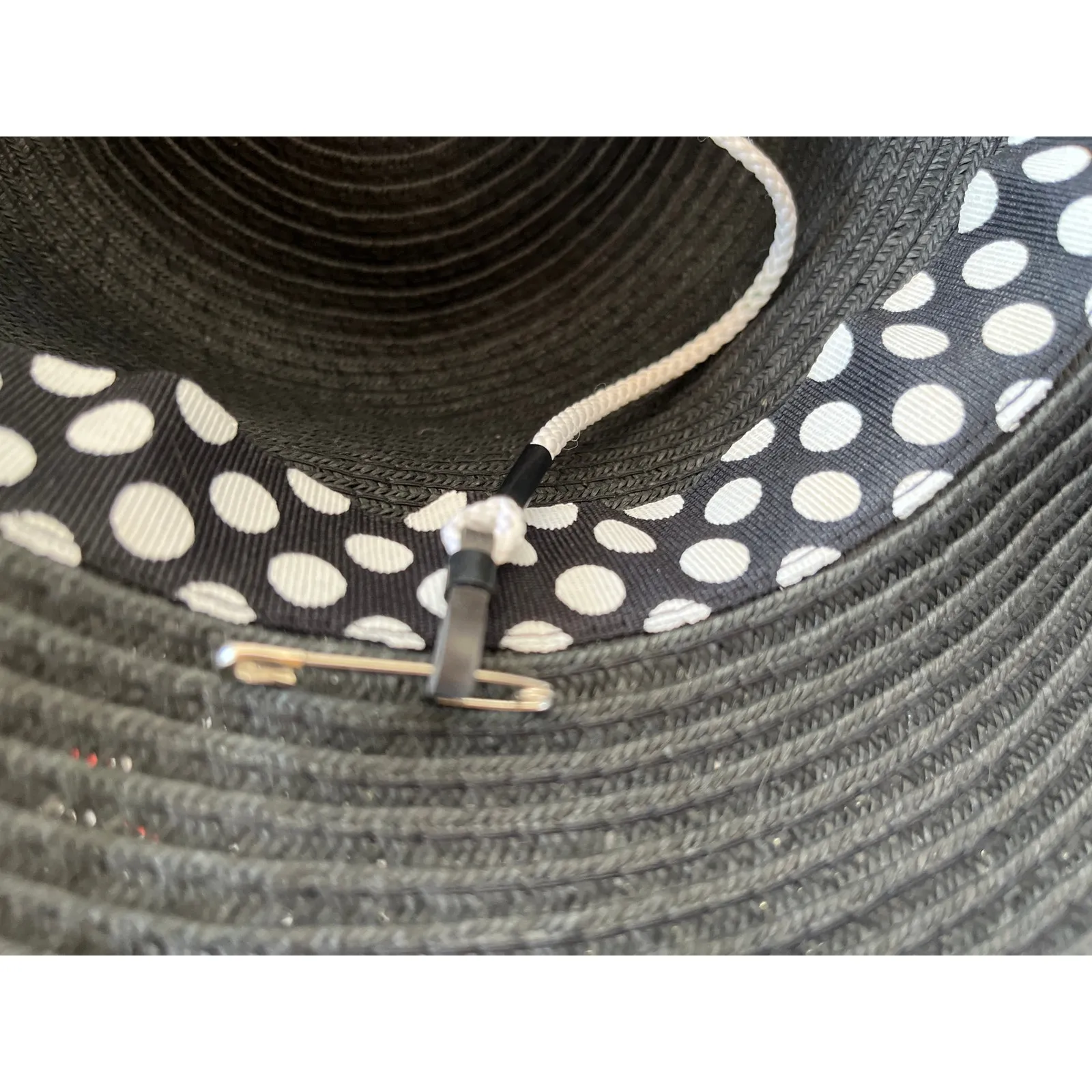 J. Crew Factory Paper Straw Black Sun Hat - Image 6