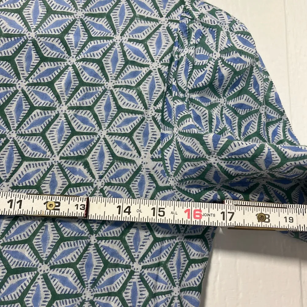 Marea Tiki Geo Cover up Dress in blue multi size xs - Image 7