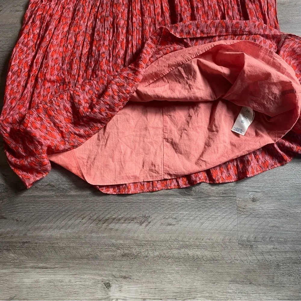 Joie Maxi Dress Bondi Tea Rose Tiered Large Cotton Feminine - Image 7