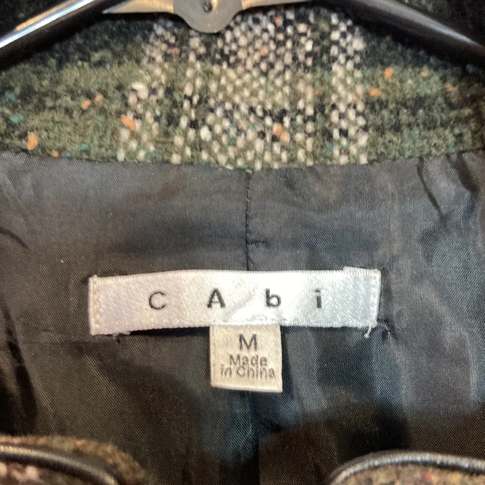 CAbi All Tied Up Plaid Wool Polyester Blend Academia Fall Vest Size M - Image 5