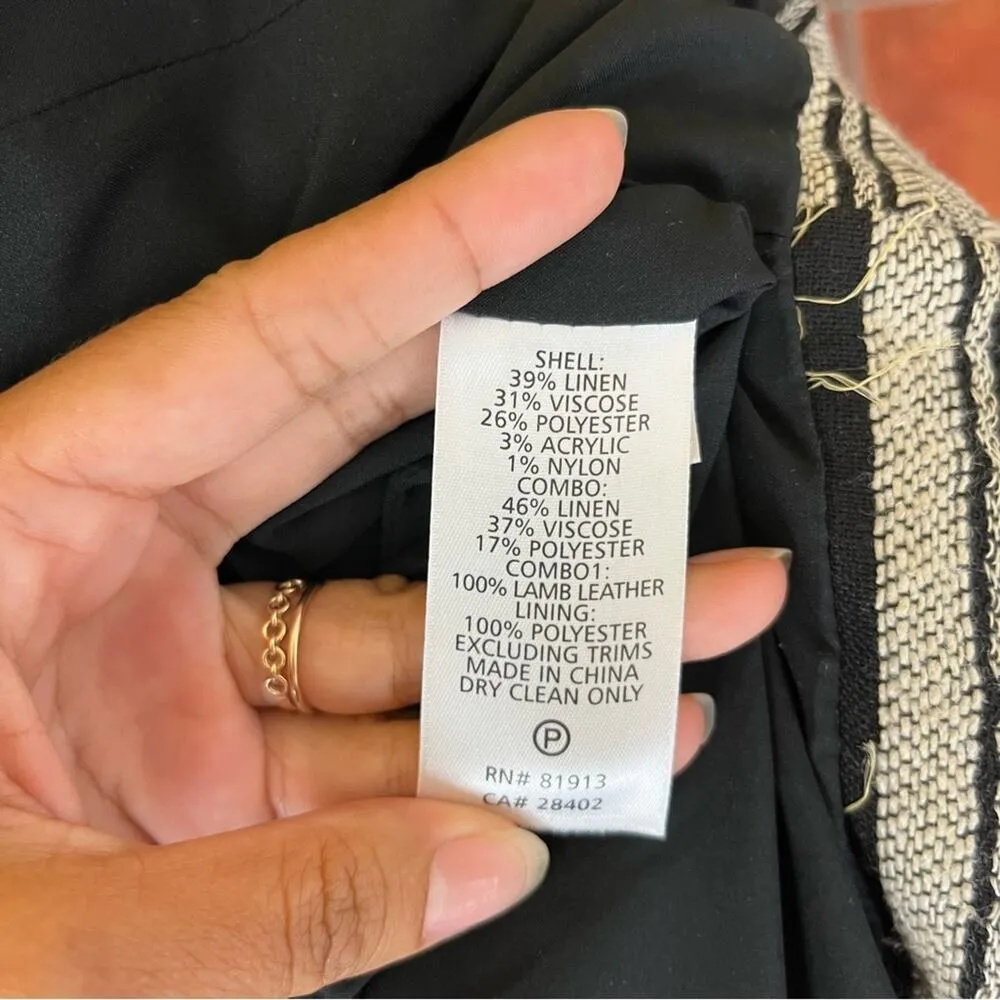 Anthropologie Tracy Reese Quilted Stripe Blazer Jacket Large - Image 7