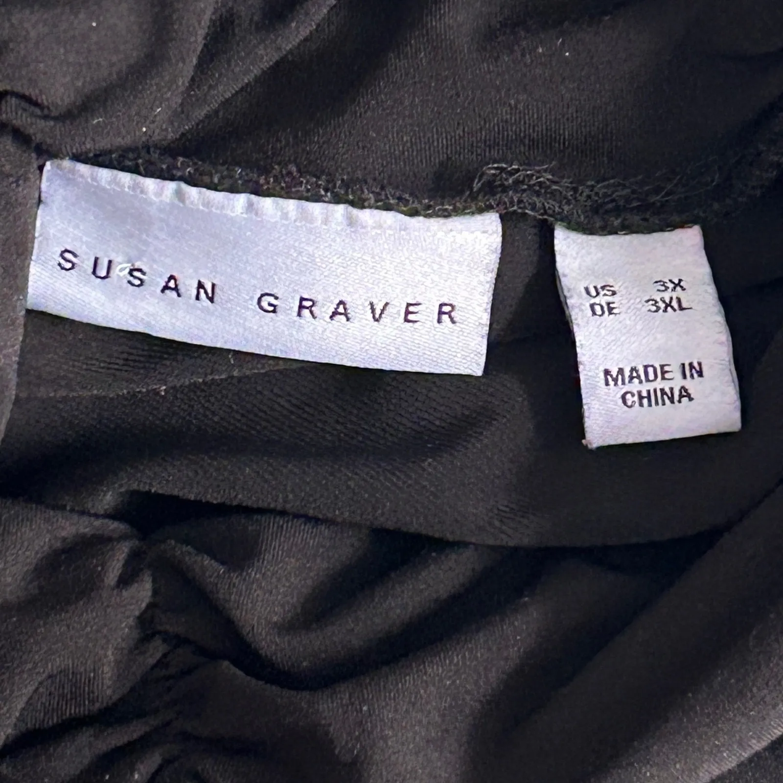 Susan Graver Turtleneck Top Black 3X - Image 7