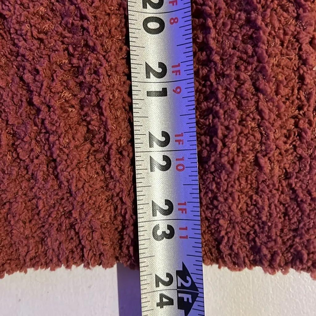 Twisted Surplice Chenille Sweater Size S - Image 9