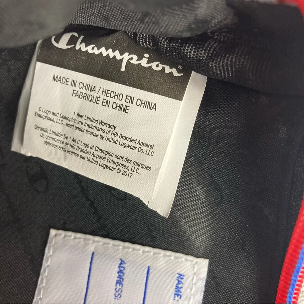 Champion Fanny Pack Belt Bag Sling Gray with Red and Blue Accents - Image 6