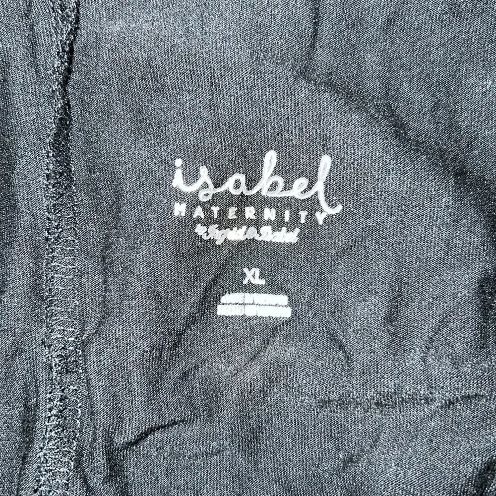 Isabel Maternity By Ingrid & Isabel Sleeveless Vneck Tank Top A120 Black Size XL - Image 3