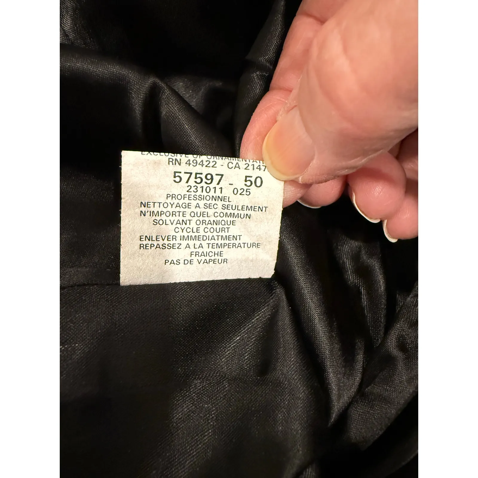 Vintage Jessica McClintock Strapless Dress 4 Black Gold Floral Brocade midi - Image 8