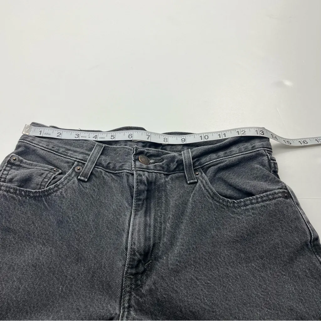 Levi’s Premium‎ Baggy Dad Jean Womens Size 25 Faded Black Denim Zipper Pockets - Image 9