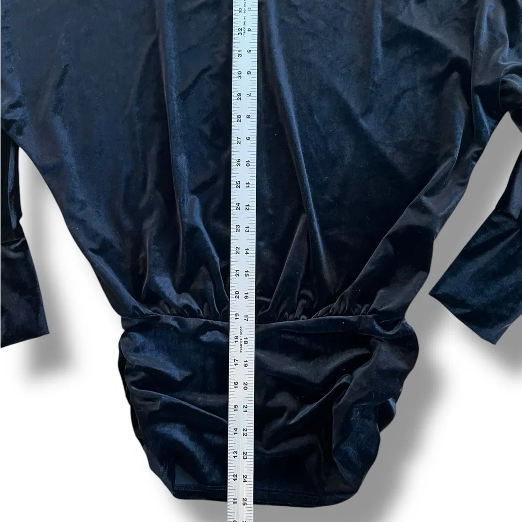 Boston Proper tops  Women Size XS Velvet Black Long Sleeve Fantastic Condition! - Image 6
