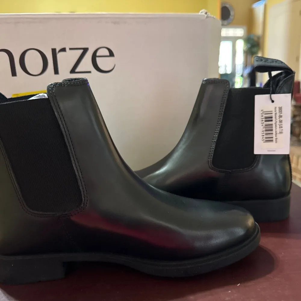 HORZE Signature Paddock Boots Black Size 7.5 - Image 8