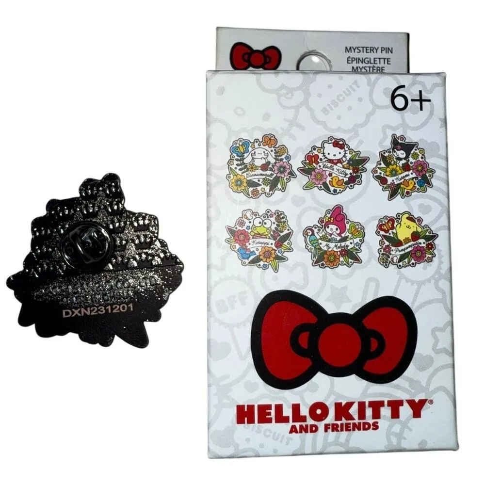 New - Loungefly Hello Kitty And Friends Tattoo Blind Box Enamel Pin Kuro… - Image 4