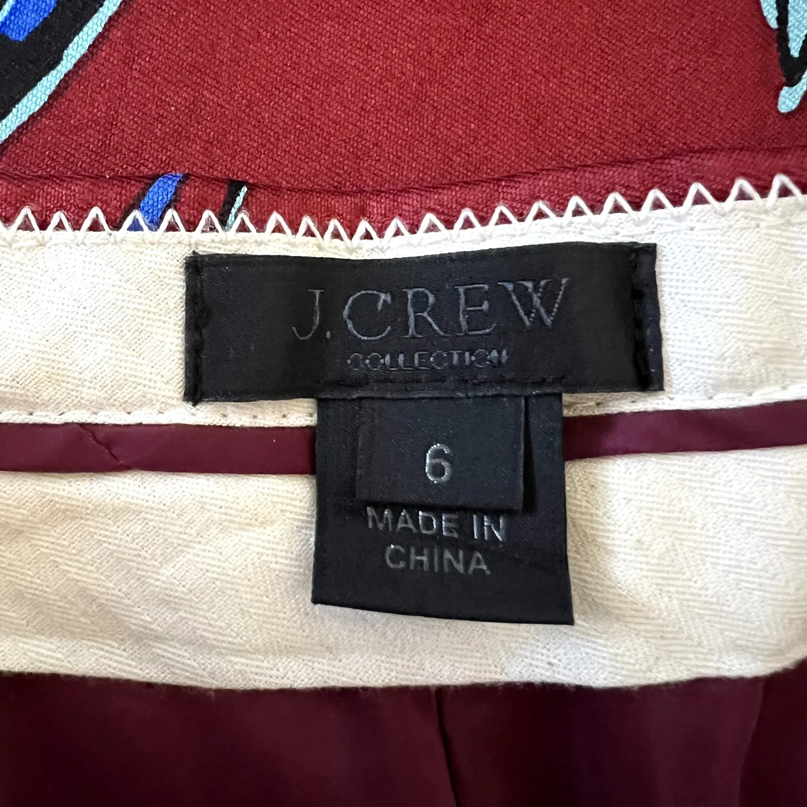 NEW J.CREW COLLECTION Size 6 silk wool floral pants - Image 6