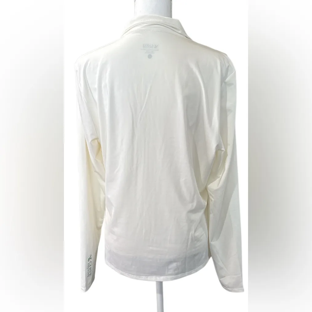 Carve Designs Women's White Zip-Up Sweatshirt size XL - Image 4