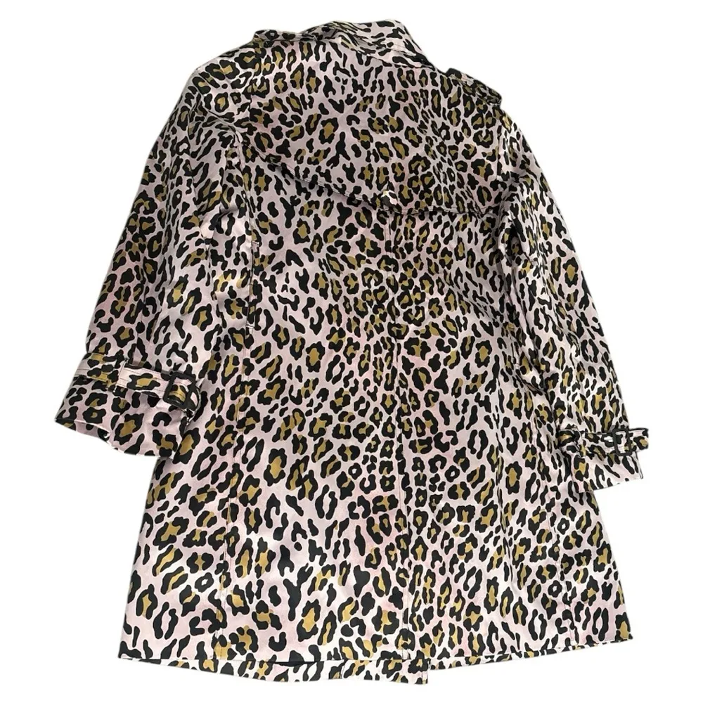 Joan Rivers Pink and Black Trench Coat - Image 7