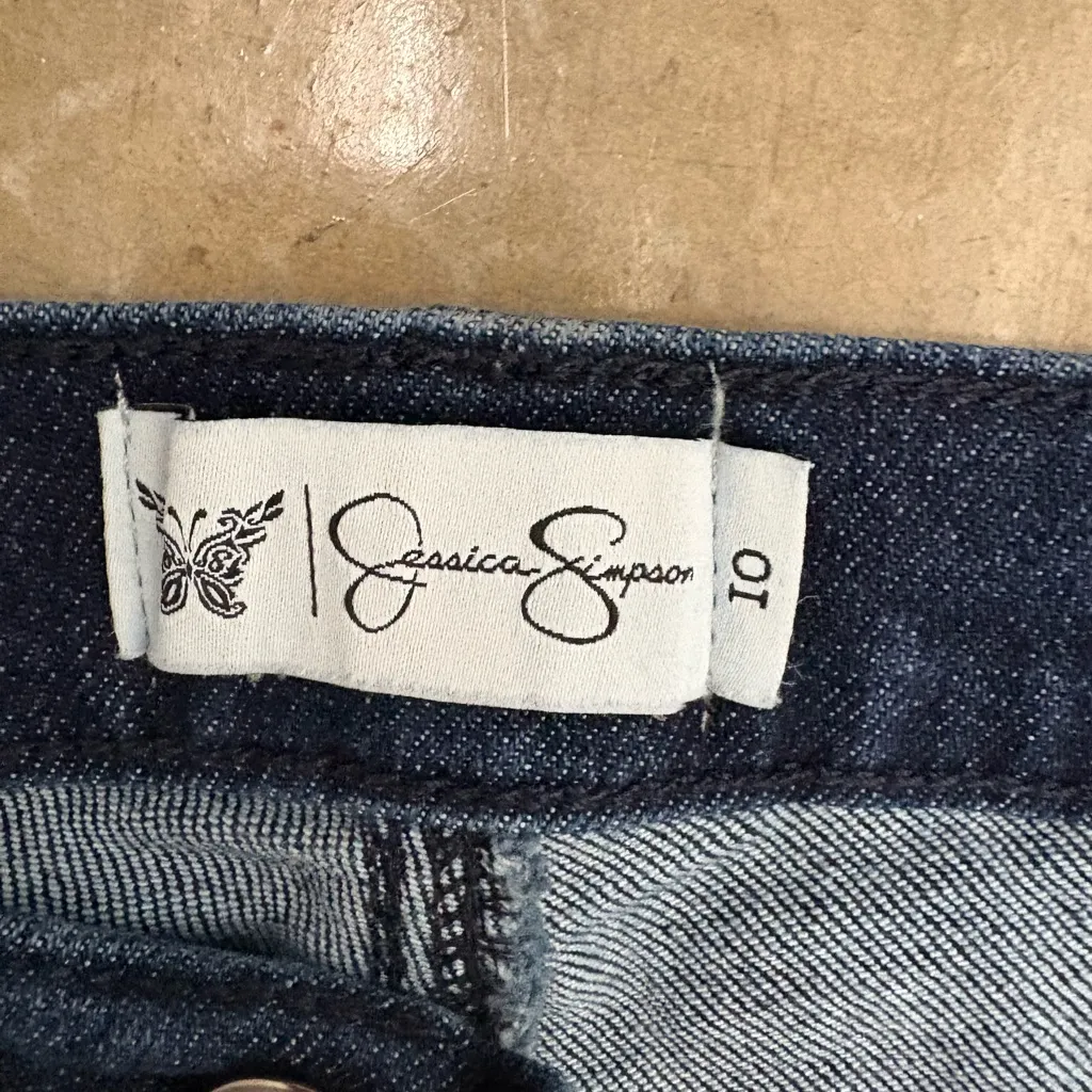 Jessica Simpson Daisy Flare Blue Jeans 10 - Image 4