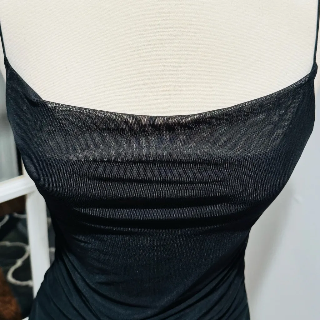 Wild Fable ‘Multiple Ways To Wear’ Dressy Black Ruched Mini Dress - Image 8