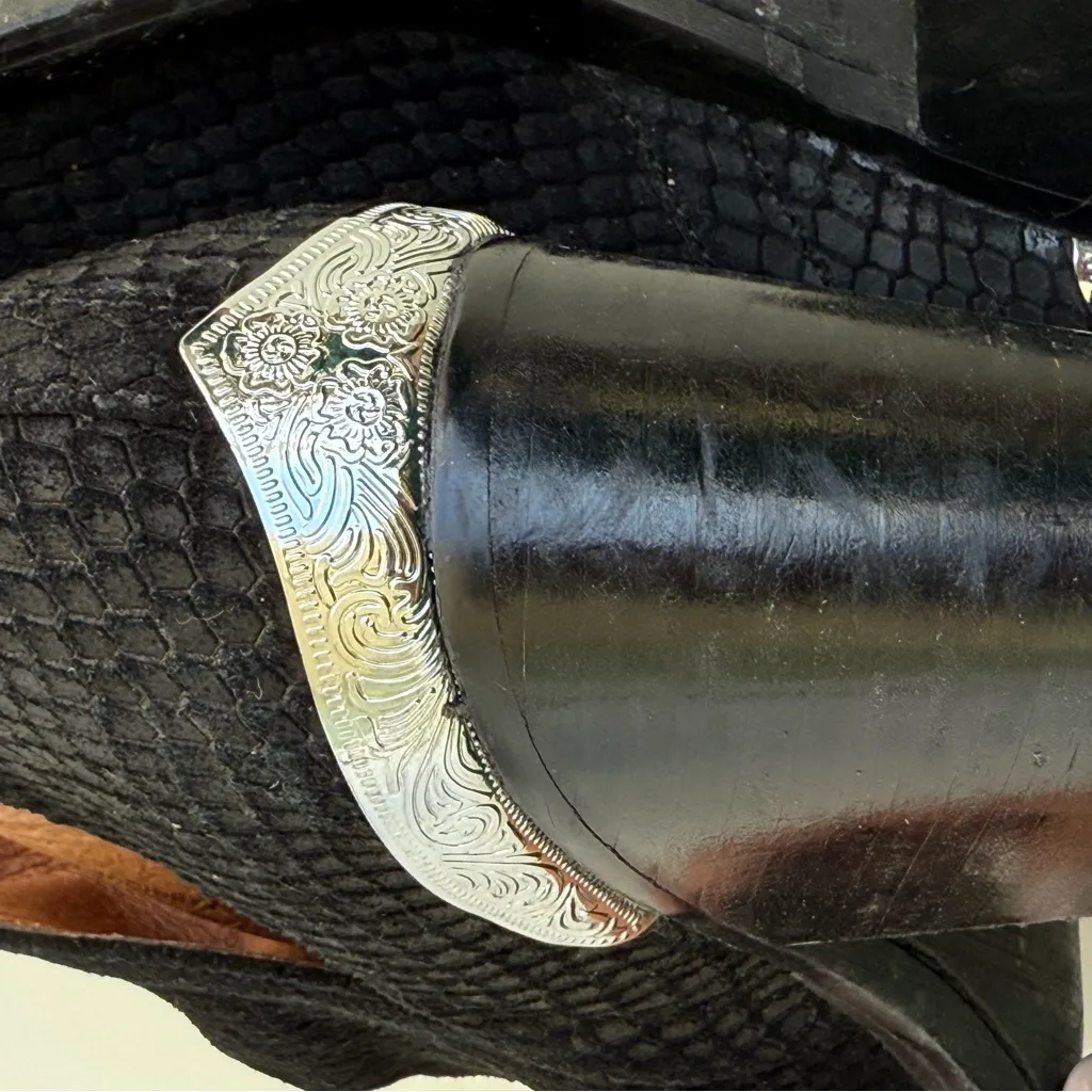 Jeffrey Campbell CROMWELL Black Ankle Booties Sleek‎ Design cowgirl country 9 - Image 11