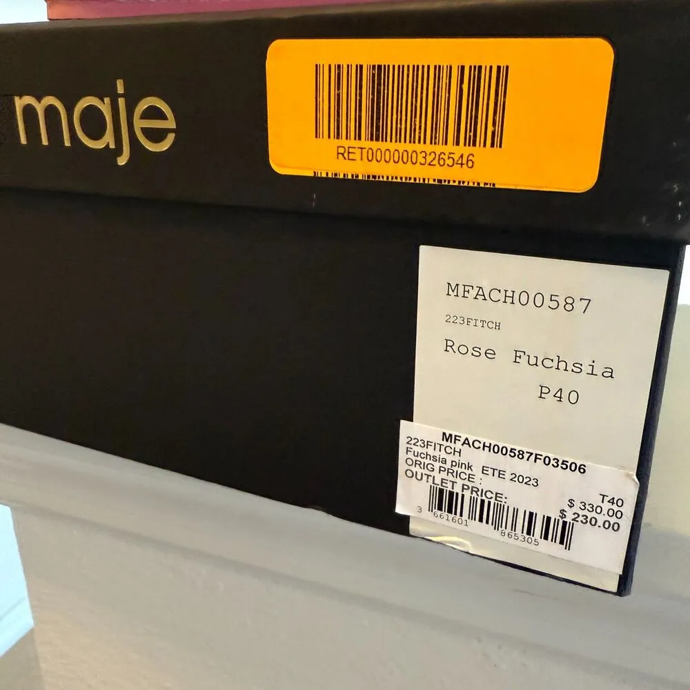 Maje  Pink Platform Sandals Size 9.5 - Image 8