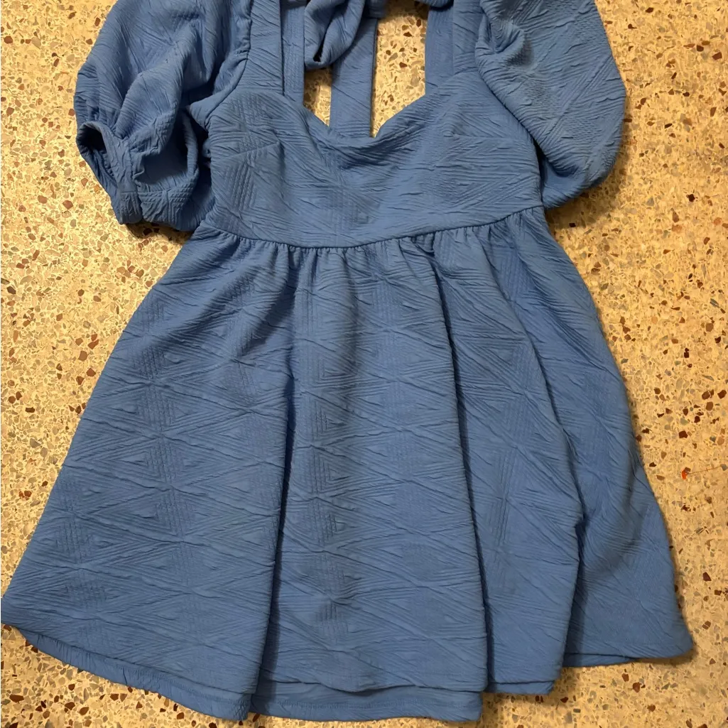 Free People Violet Mini Dress blue - Image 8