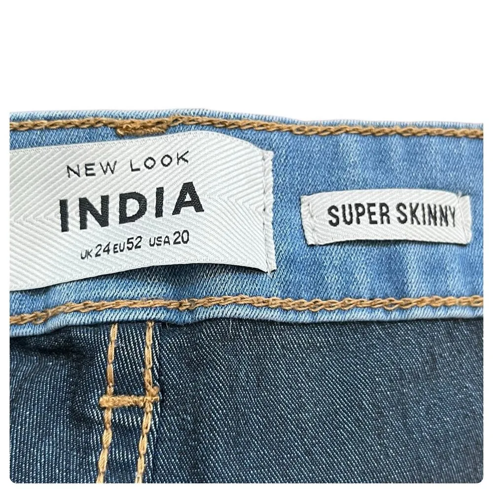 New Look Curves India Super Skinny Jean Plus Size 20 - Image 8
