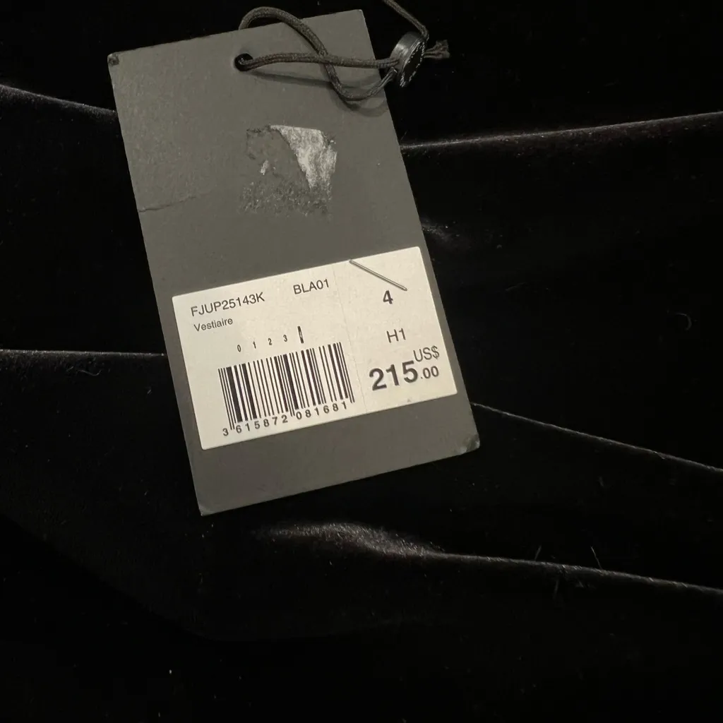 The Kooples Technical Fleece Ruched Mini Skirt Size FR 4 / Size 10/XL US NWT - Image 8