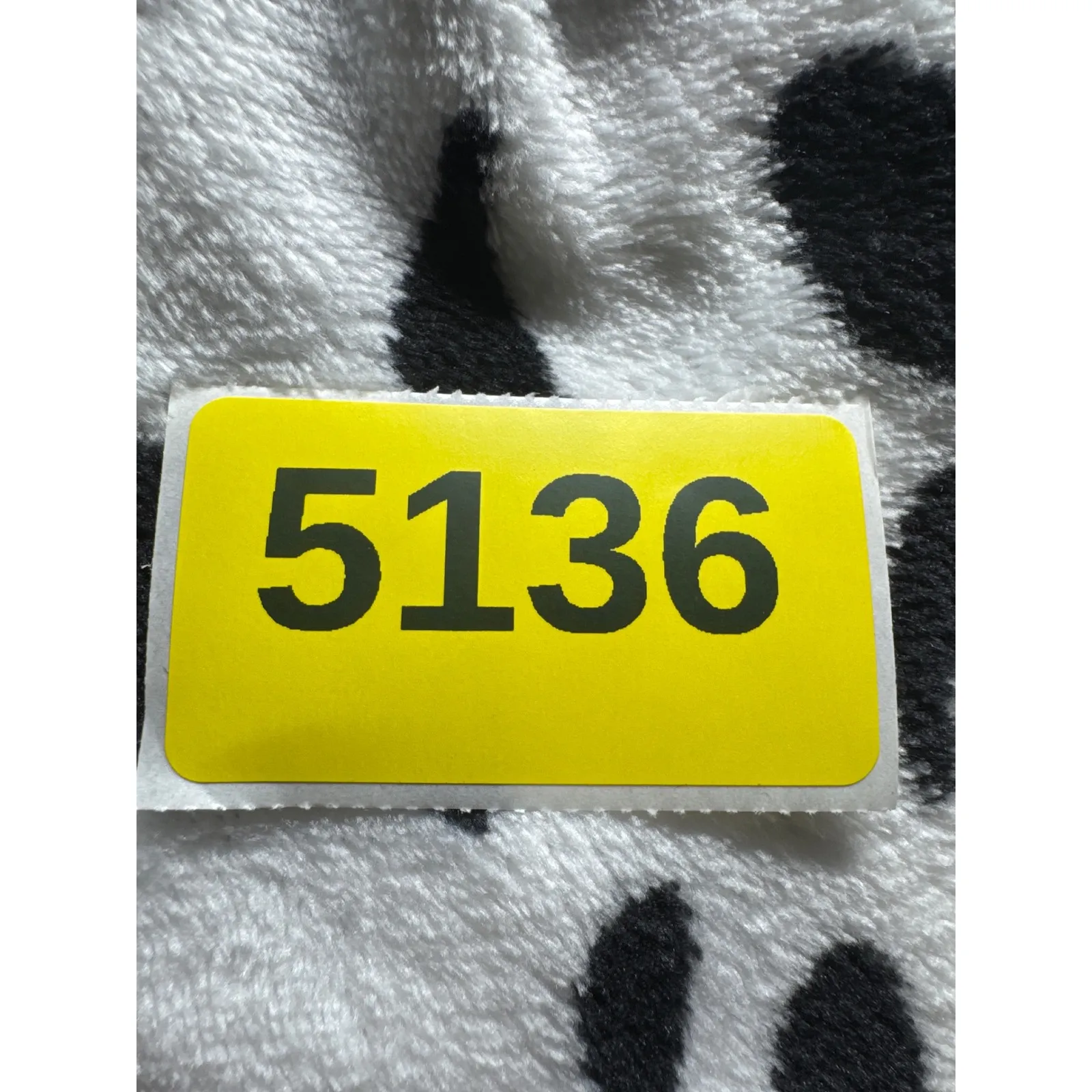 Arvil Hill Dalmatian Print Fleece Hoodie Zip Up Women's XL Black White Cozy - Image 9