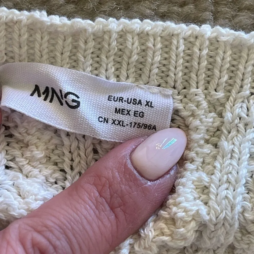 MANGO sweater tank top cotton blend Sz XL - Image 10