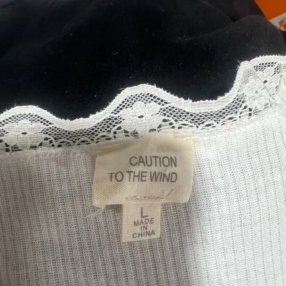 women’s button detail lace shirt - Image 7