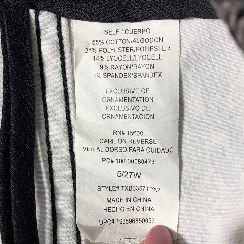 Jolt Snake Print Mini Skirt Size 5/27W Black White Stretch Animal Pattern Zip Ba - Image 7