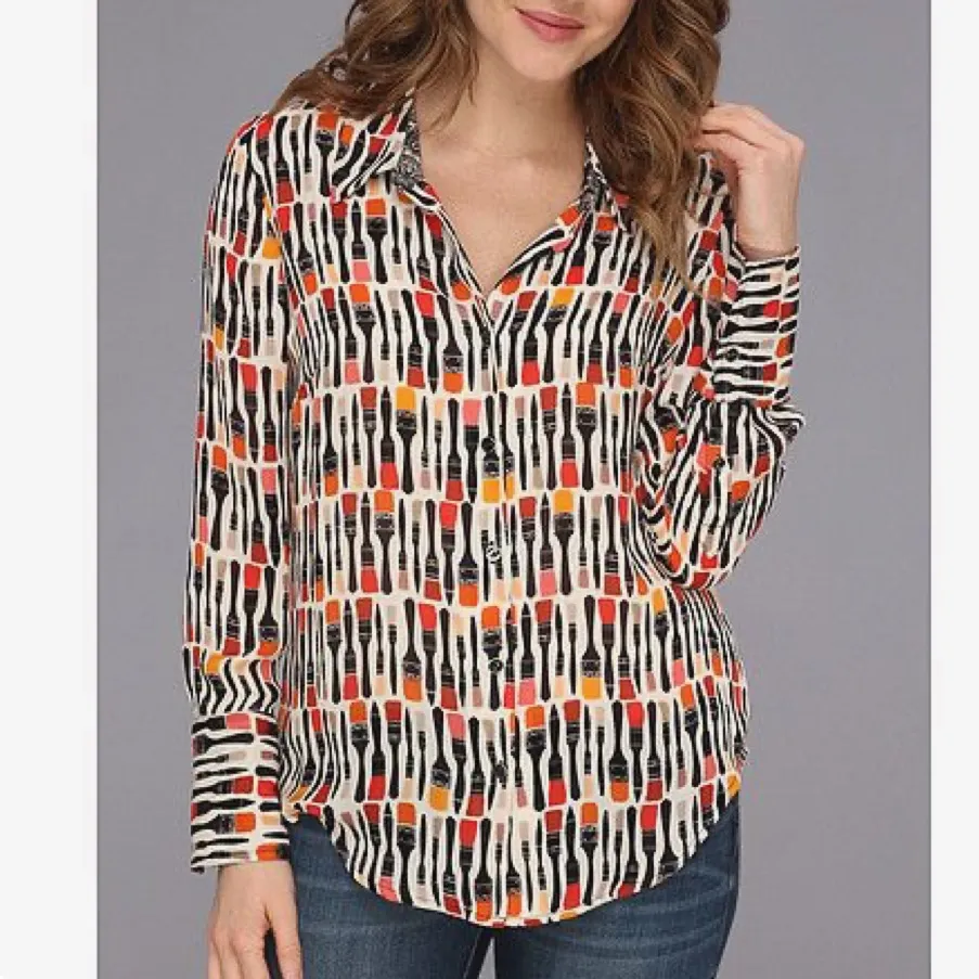 NIC+ZOE Paintbrush Print Blouse
Size L - Image 2