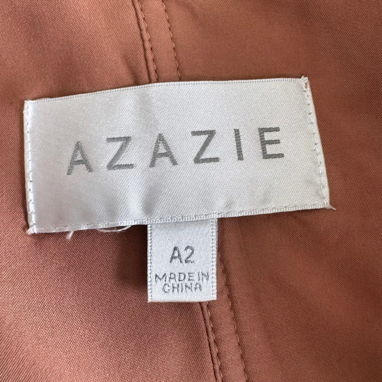 Azazie Bronzer Sleeveless Maxi Length Bridesmaid Dress Size A 2 - Image 7