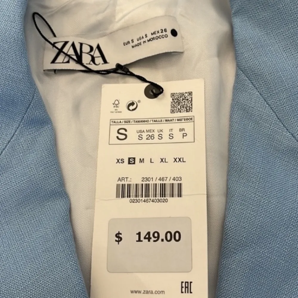 ZARA NWT BLOGGERS FAV Sky Blue Blazer - Image 12