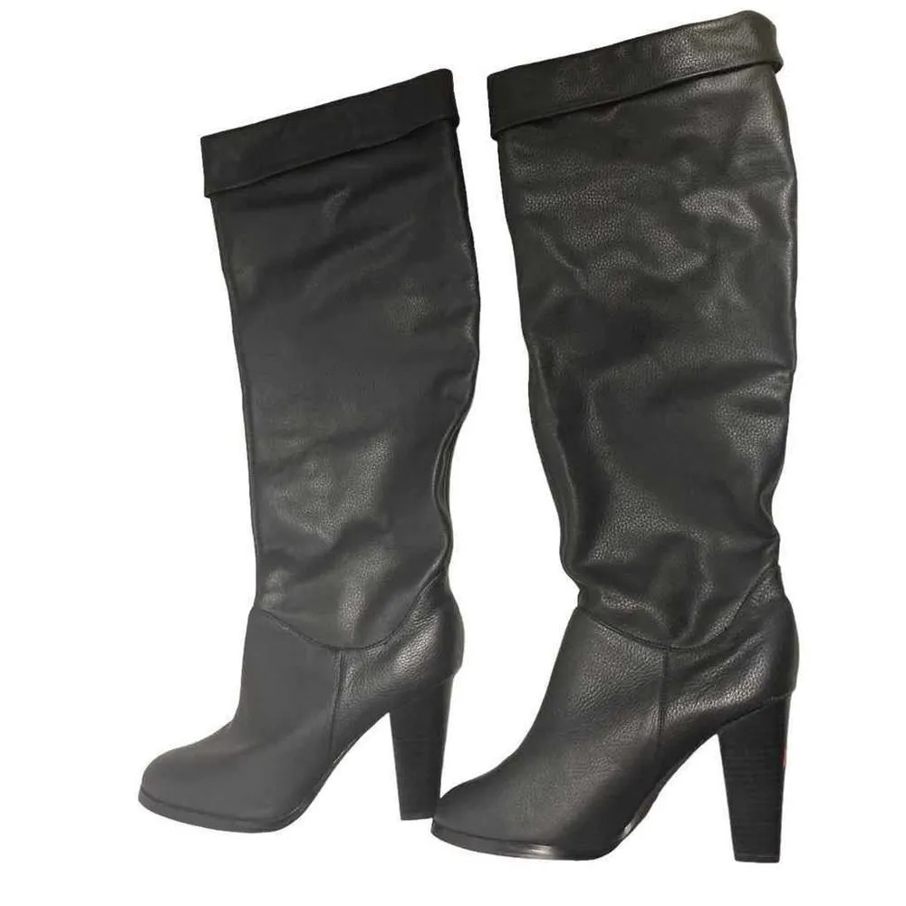 COLLIN STUART Women’s Pull On‎ Leather Knee High Boots Size 8.5 B - Image 2
