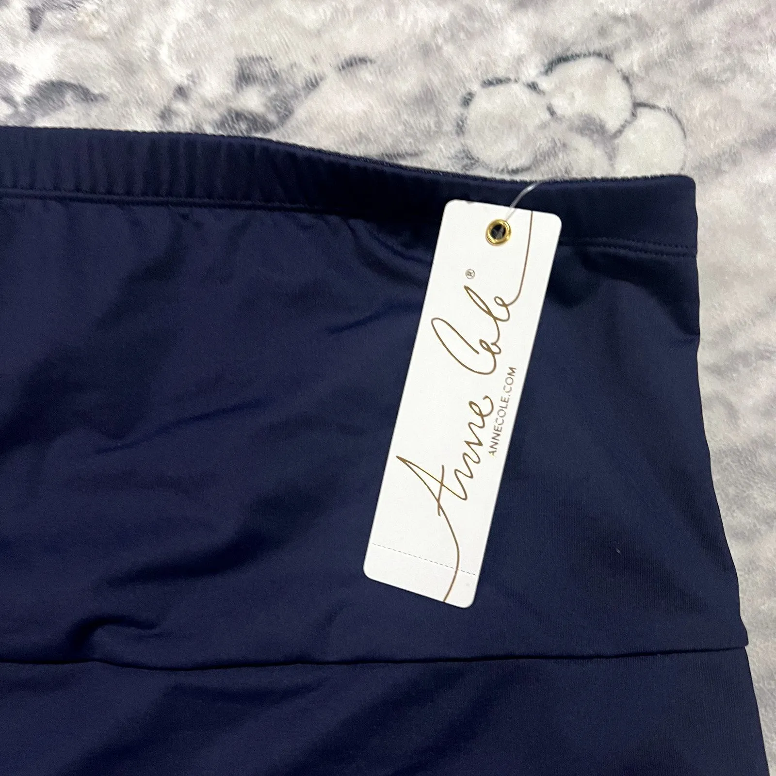 Anne Cole Super High-Waist Shape Control Skirt Bikini Bottom Sz XL - Image 4