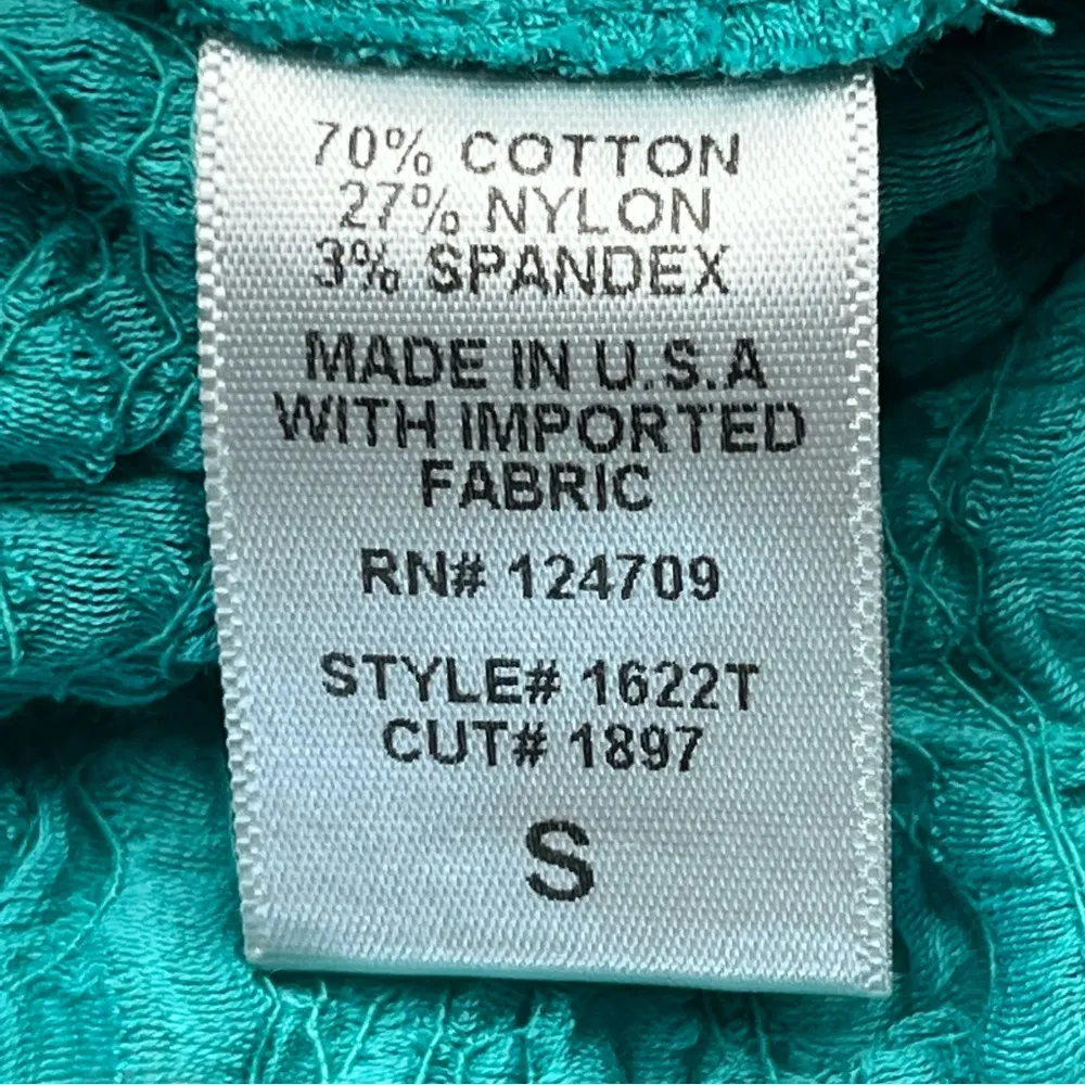 IC By Connie K Jade Green Crinkle Textured Hi Low Midi Dress Womens SZ Small NEW - Image 5