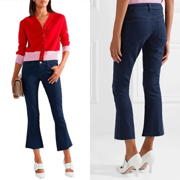 L'Agence Charlie Frayed Low-rise Kick-flare Jeans - Image 2