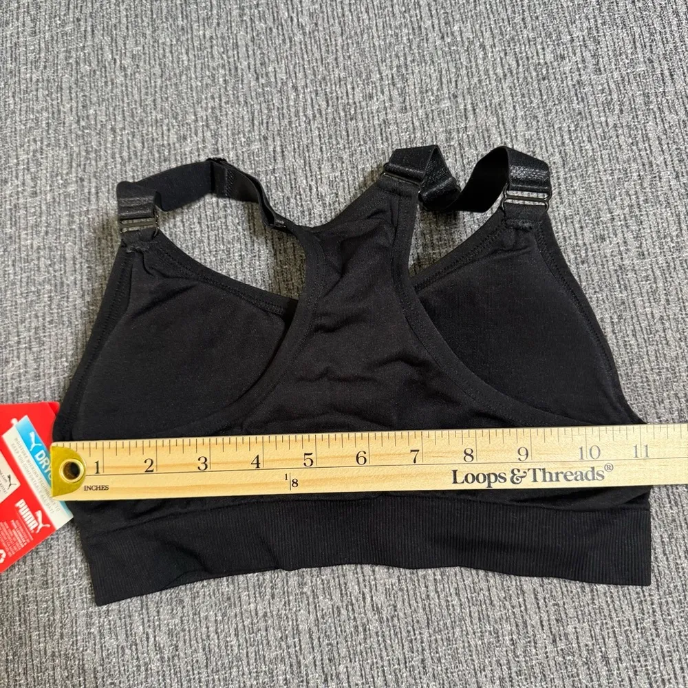 Puma Women’s Black Sports Bra - Image 9