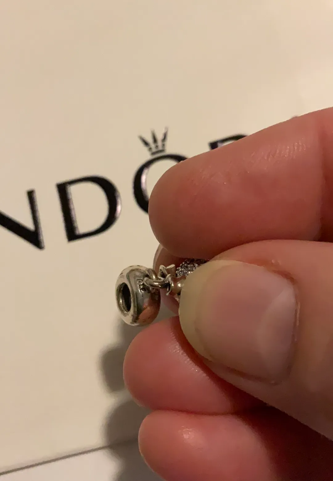 Pandora cz bell charm  - Image 7