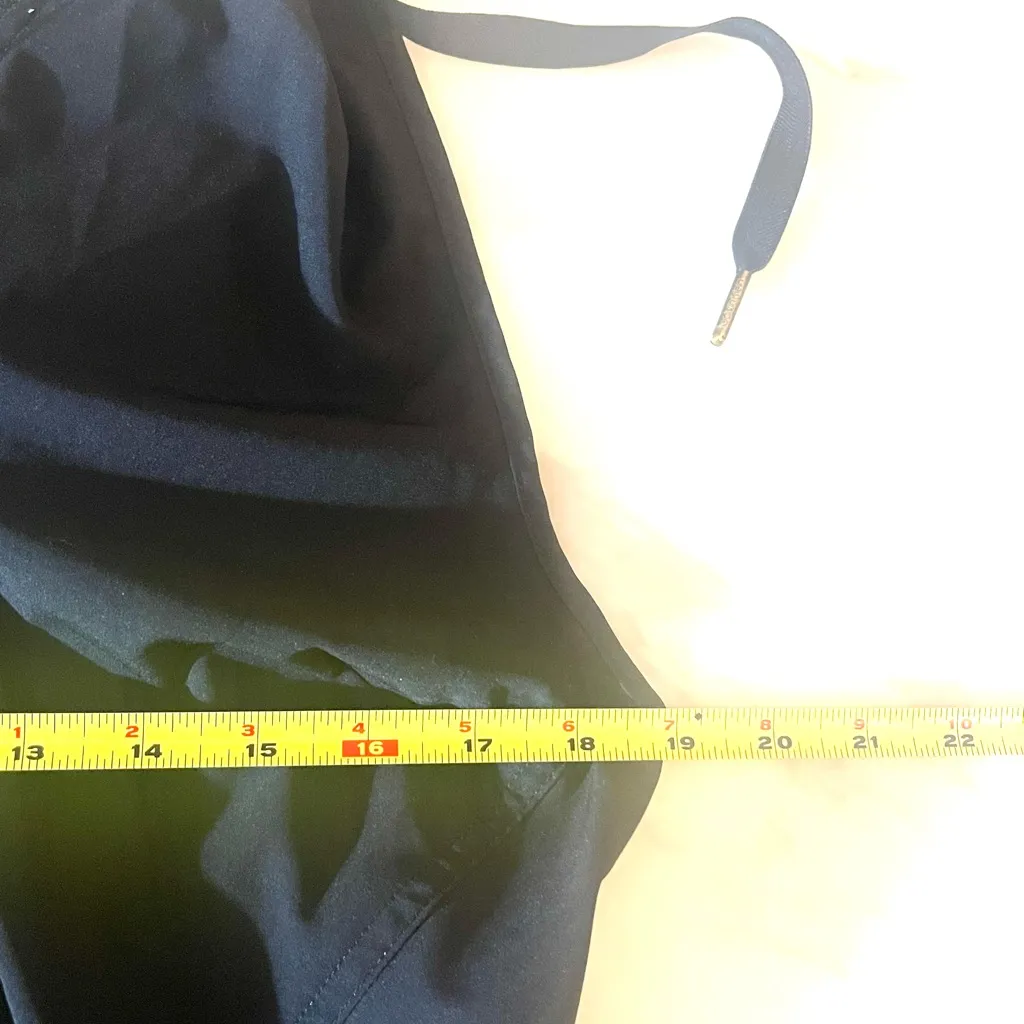 Calvin Klein Performance Black Sleeveless Hoodie Dress L Zip Front Stretch - Image 4