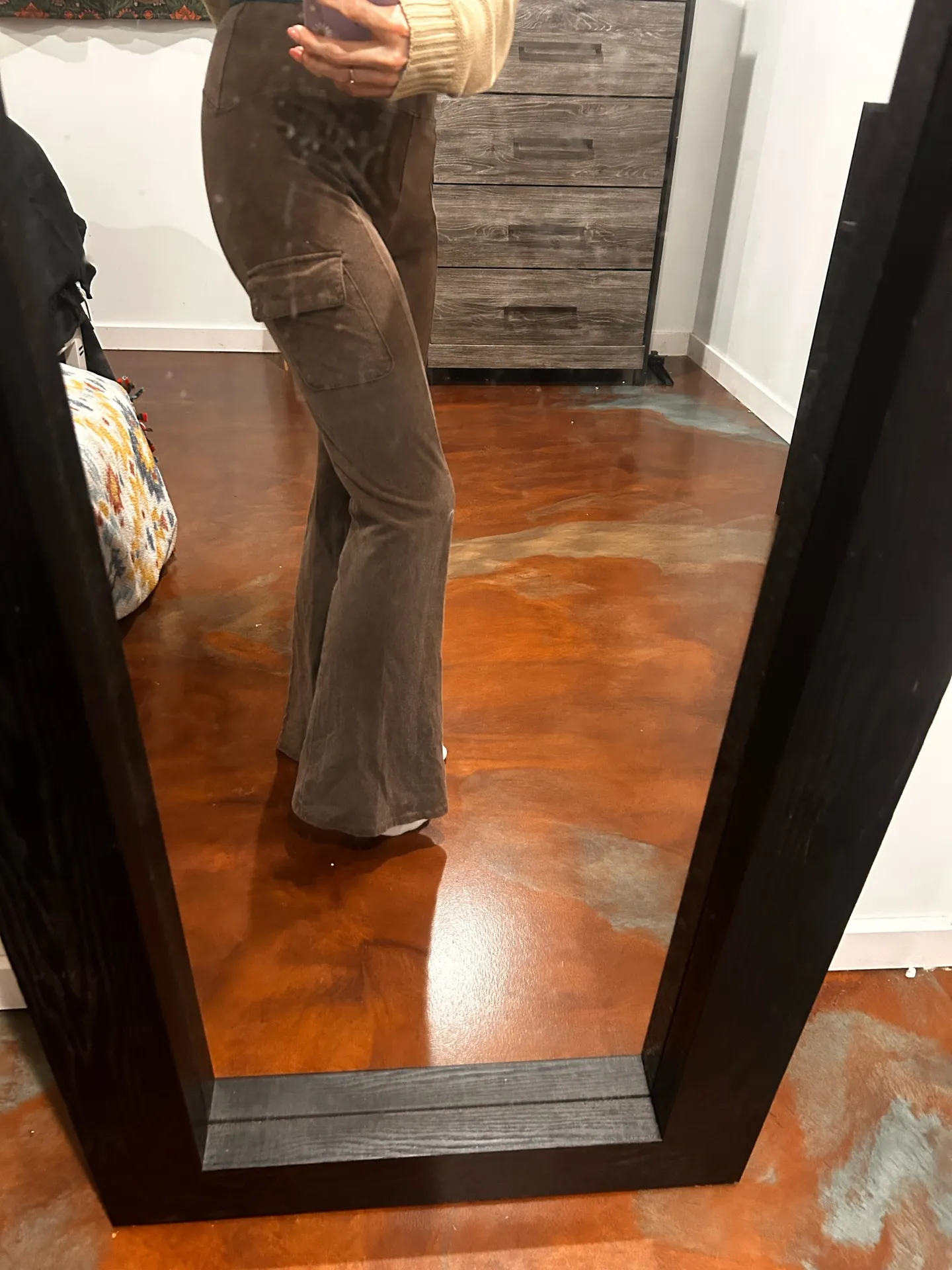 Brown cargo leggings - Image 3