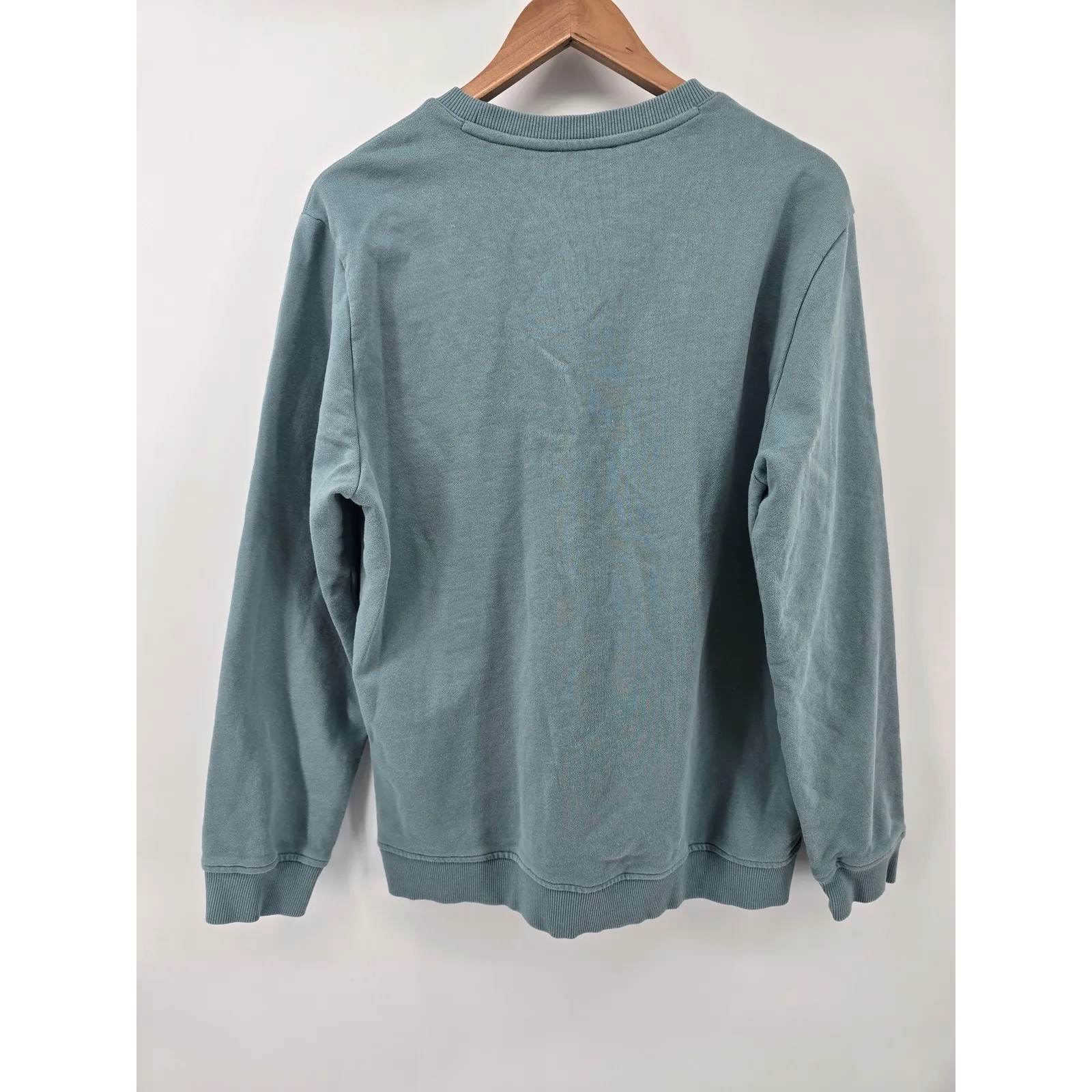 Cacharel Paris Bird Graphic Crewneck Sweatshirt Green XL Cotton - Image 4