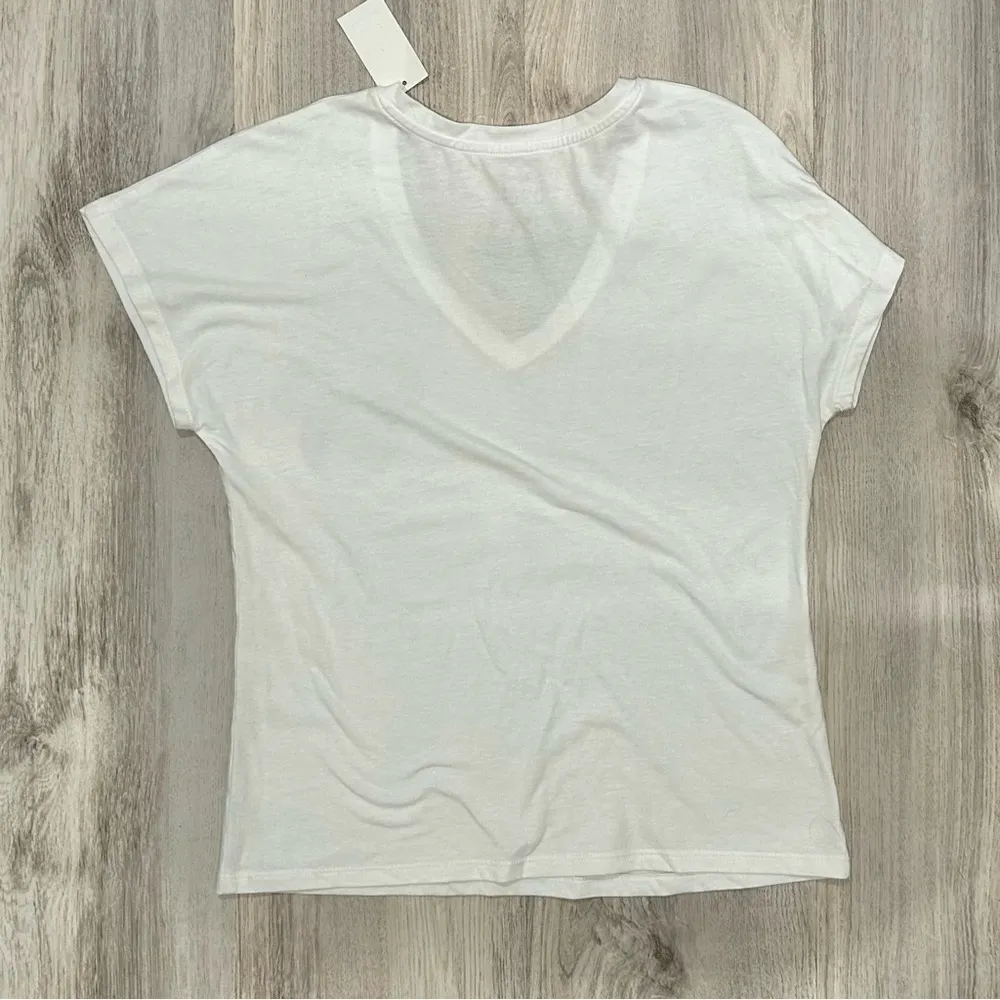 NWT Disney Mickey Mouse Short Sleeve T-Shirt White Purple Watercolor Size XS - Image 5