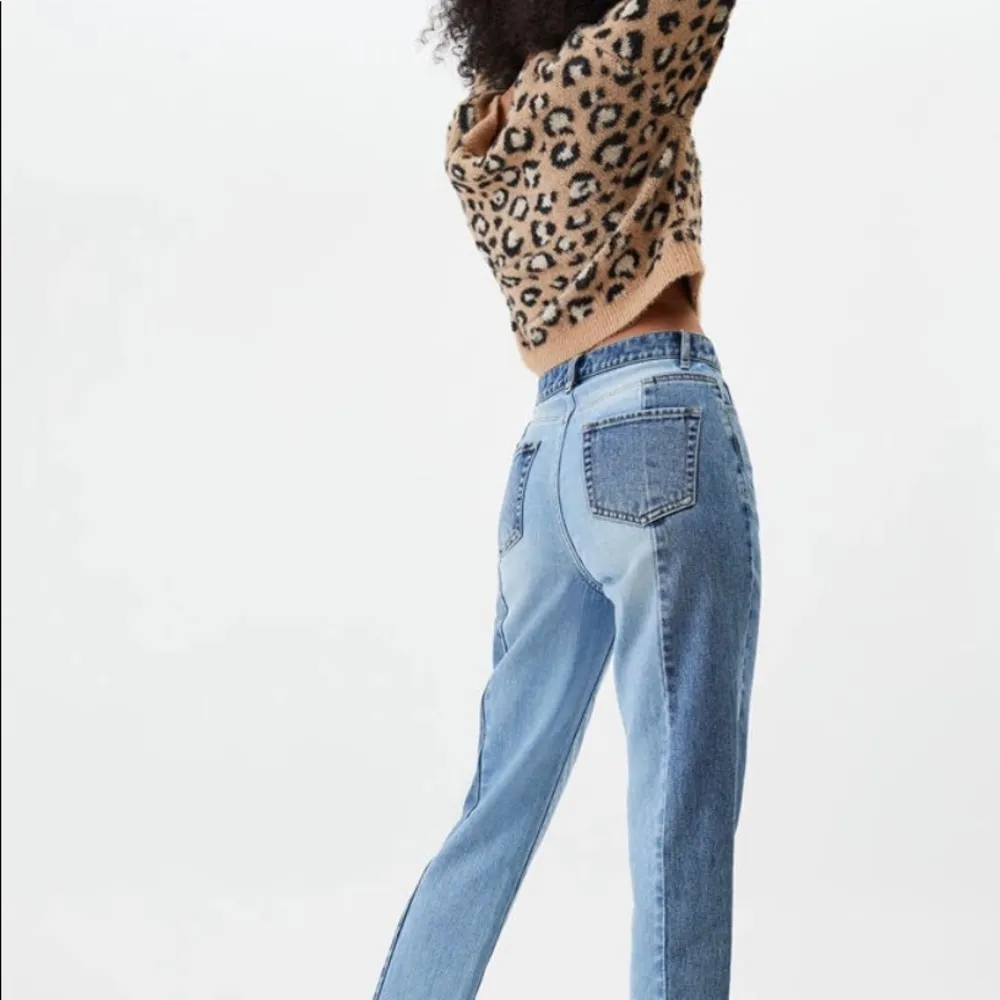 PacSun High Waisted 2 Panel Straight Leg Jeans - Image 3